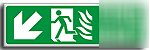 Fire exit-(rm) dleft sign-450X150MMA.vinyl (sa-041-aq)