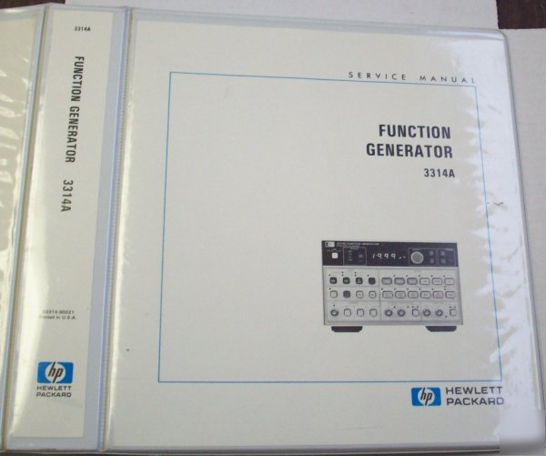 Hp 3314A function generator service manual - $5 ship 