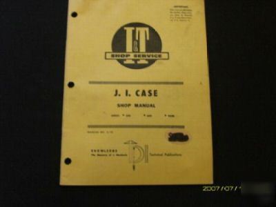 Ji case i&t manual 500 600 900B