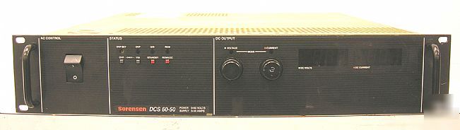 Sorensen DCS60-50 programmable switching power supply