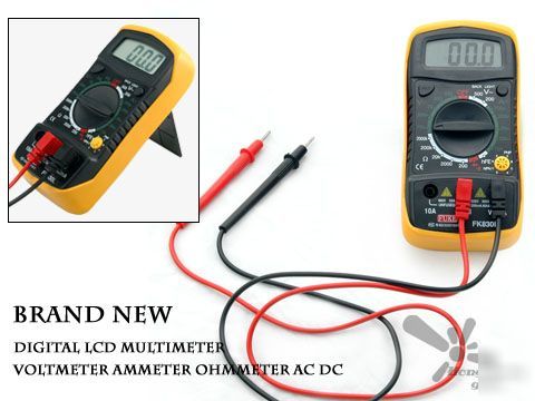 Digital lcd ac/dc multimeter voltmeter ammeter ohmmeter