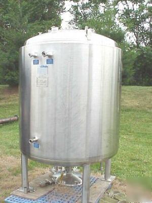 Mueller sanitary stainless jacketed tank , 1500 liter