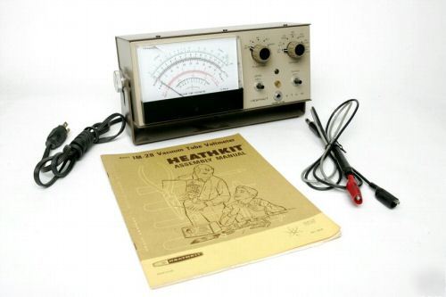 Heathkit im-28 vtvm vacuum tube voltmeter meter heath