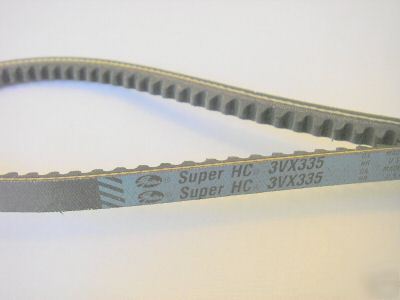 New 3VX335, gates super hc molded notch drive belt, 