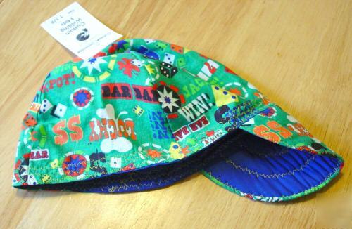 New lucky money welding hat 7 1/8 casino gamblng fitter