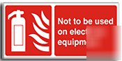 Not used/ elec.equip sign-a.vinyl-400X200MM(fi-014-ap)