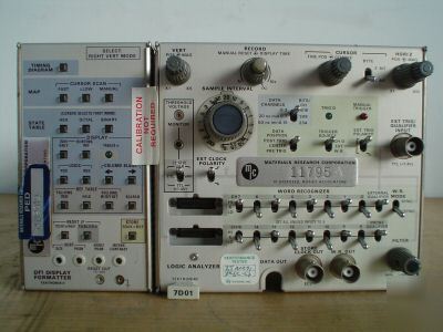 Tektronix DF1 display formatter w/ 7D01 logic analyzer