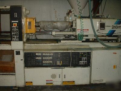 210 ton, 17 oz mitsubishi injection molding machine '91