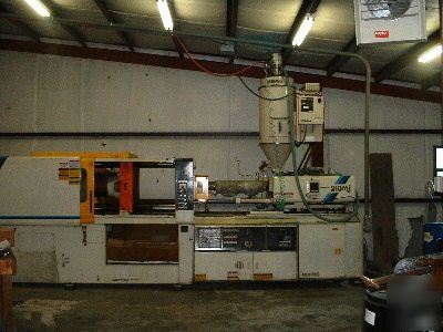 210 ton, 17 oz mitsubishi injection molding machine '91