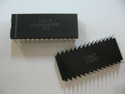 4PCS p/n CDM6264LE12 ; integrated circuit , mfg: rca