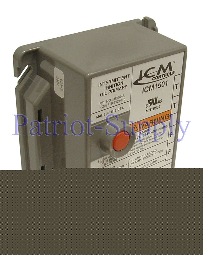 ICM1501 oil burner control 15 second replaces R8184G 