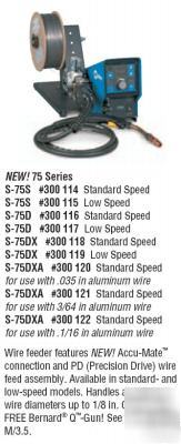 Miller 300121 s-75DXA standard speed 3/64 alum setup