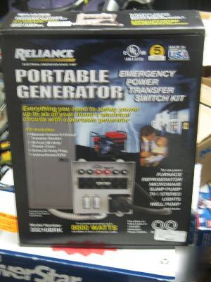Reliance portable generator transfer kit 30216BRK 