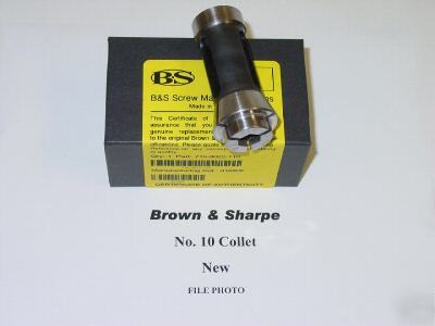 New brown & sharpe no 10 collet 7/16