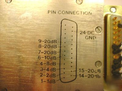 Texscan pa-5007 high accuracy 0-125 db step attenuator