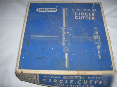 Vintage craftsman #3641 circle cutter with original box