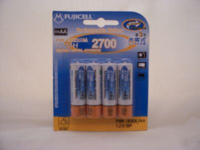 New 4 x 2700MAH aa rechargeable rechargable batteries