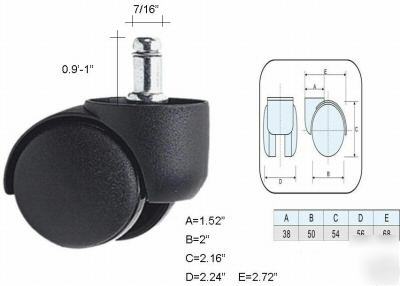 New 5 office/home chair wheel caster stool replacement