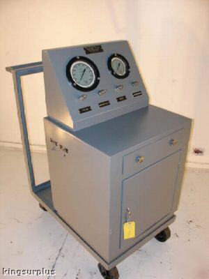 Used nitrogen freon tester on cart