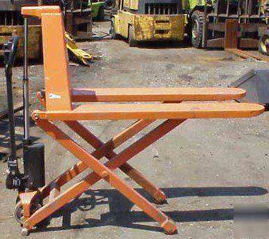 Used presto scissor lift pallet jack psl-25/20-m