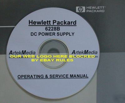 Hp 6228B dc power supply operating & service manual