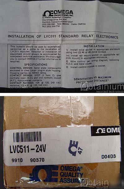 New omega conductivity level switchlvc LVC511 / unused