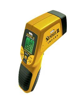 Uei INF185 infrared thermometer w/ 12:1 ds &work light