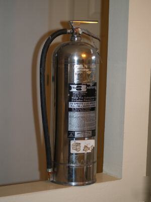 Badger water fire extinguisher stainless steel