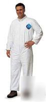 25 tyvek TY120SWH-3XLCOVERALLS, zipper front, du pont