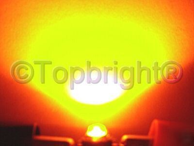 5 pc 5 watt star high power yellow led 80 lumens