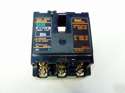 Fuji earth leakage 20A circuit breaker m/n: EA33