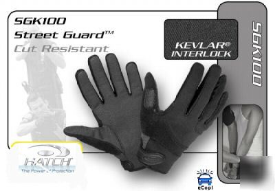 Hatch street guard kevlar search gloves - no logo lg