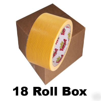 18 roll box of school bus yellow duct tape 2