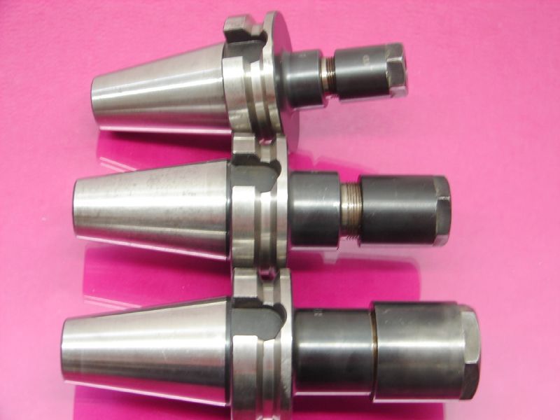 (3) nikken bt flange collet chuck - taper 45 (lot 2044)