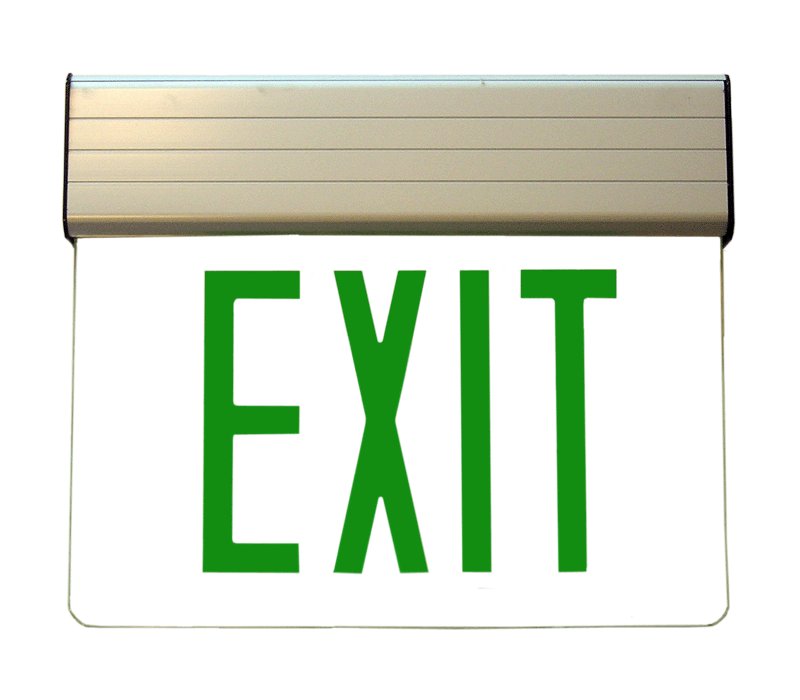 6PS, led edge-lit exit sign emergency light/s-E10AECG