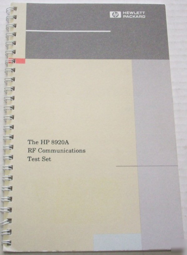 Hp 8920A rf communications test set - $5 shipping 