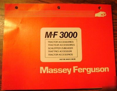 Massey ferguson 3000 tractor accessories parts catalog