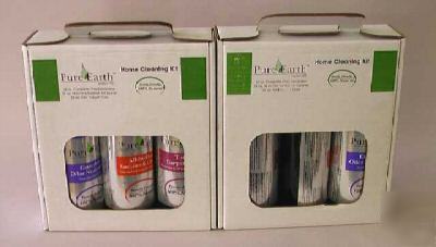 New lot of two pure earth cleaner home cleaning kits - 