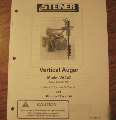 Steiner tractor vertical auger operator's manual 
