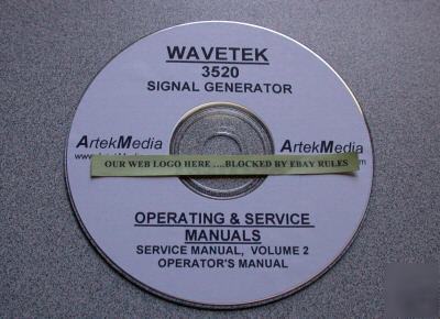 Wavetek 3520 operating & service manuals (2)