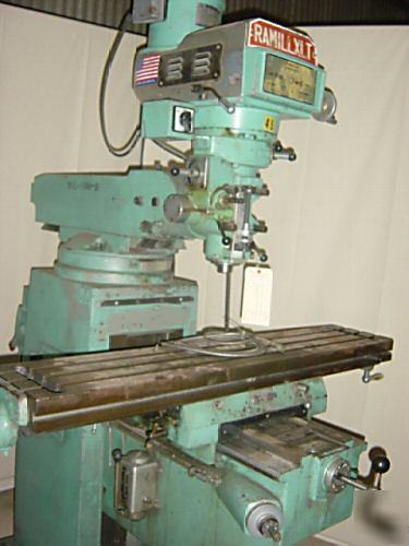 Ramillxlt milling machine bridgeport style 50X10 table