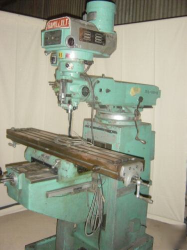 Ramillxlt milling machine bridgeport style 50X10 table