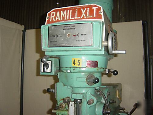 Ramillxlt milling machine bridgeport style 50X10 table