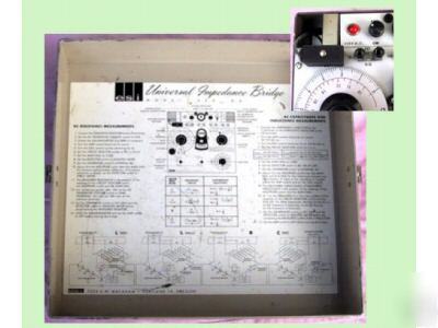 Rare,vint. esi impedance bridge,model 250DA(250 da),lcr