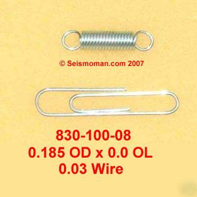 10 extension springs - od 0.18
