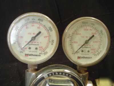 Matheson 19 320 oxygen inertgas welding tank regulator