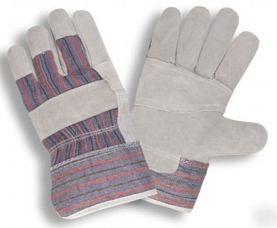 Reinforced patch palm work garden gloves lot/12