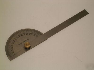 Round head protractor stainless steel