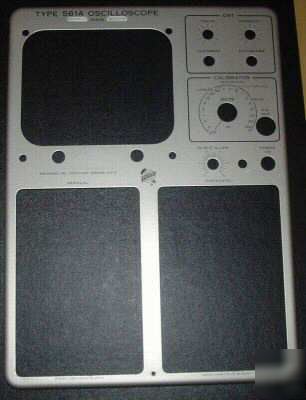 Tektronix front panel oscilloscope 561A restoration