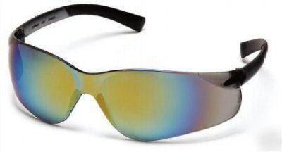 New 12 pyramex ztek gold mirror sun & safety glasses